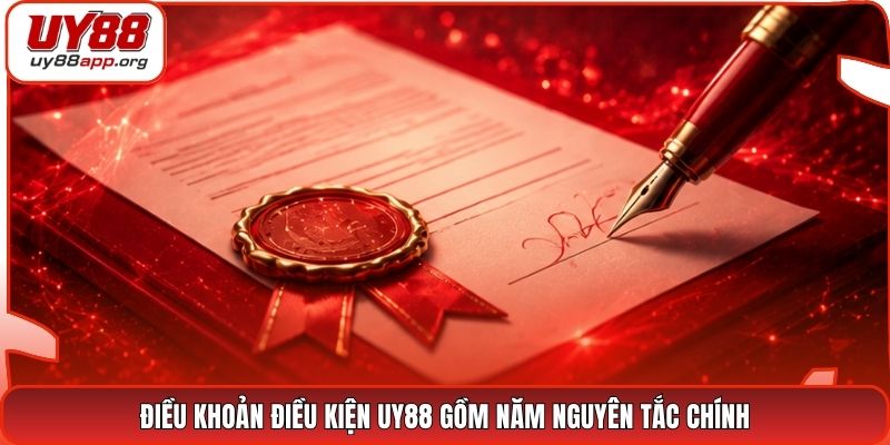 Điều khoản điều kiện UY88 gồm năm nguyên tắc chính