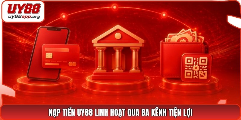 Nạp tiền UY88 linh hoạt qua ba kênh tiện lợi