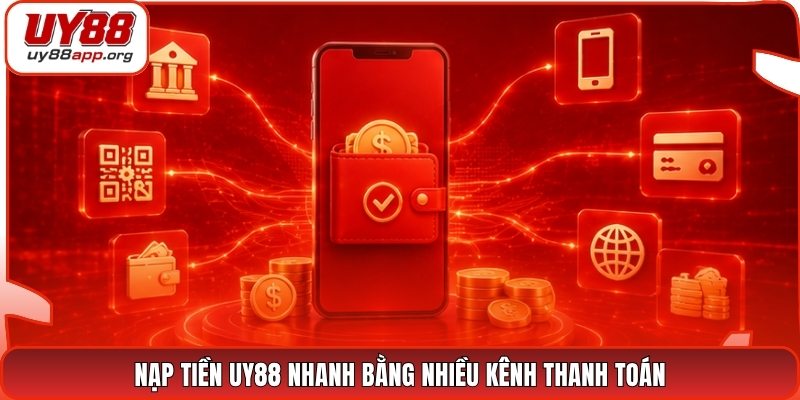 Nạp tiền UY88 nhanh bằng nhiều kênh thanh toán