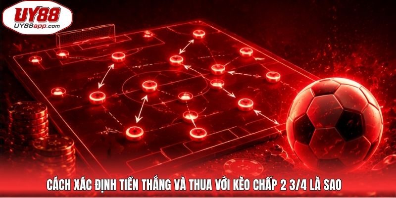 Cách xác định tiền thắng và thua với kèo chấp 2 3/4 là sao